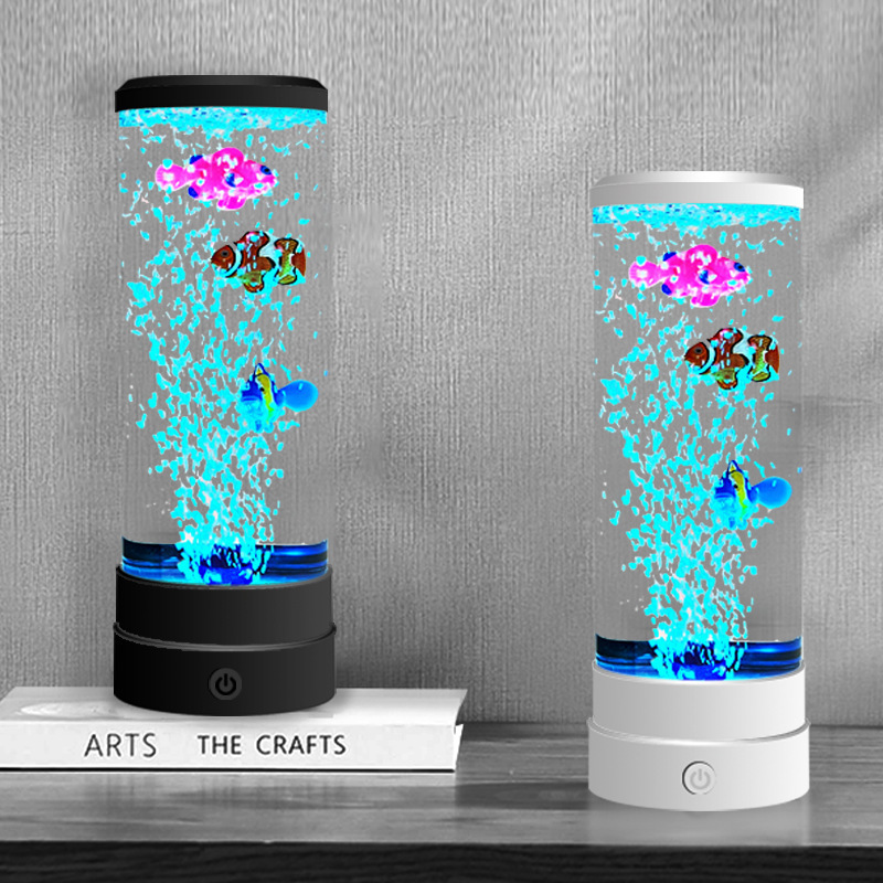 Usb Hub - Gesimuleerde LED-meerkleurige bubbelvis-sfeerdecoratie voor thuis met
