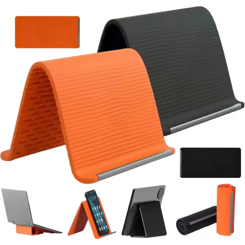 Laptop Stand - Flexibele opvouwbare siliconen telefoonhouder, draagbare verstelbare