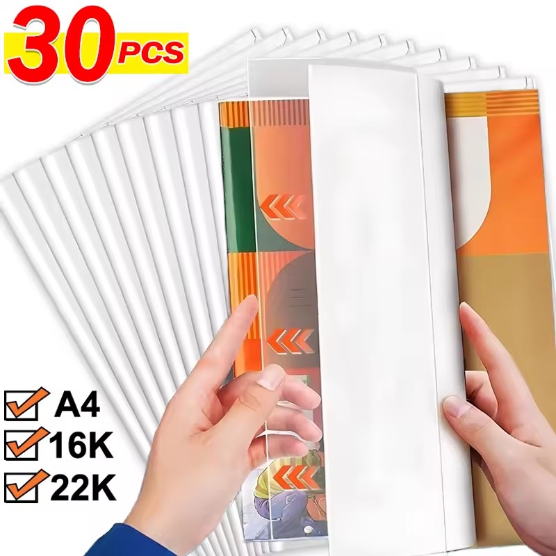 Laptop Sleeve - 10/30PCS A4/16K/22K Transparante Boekomslag Zelfklevende Sluiting