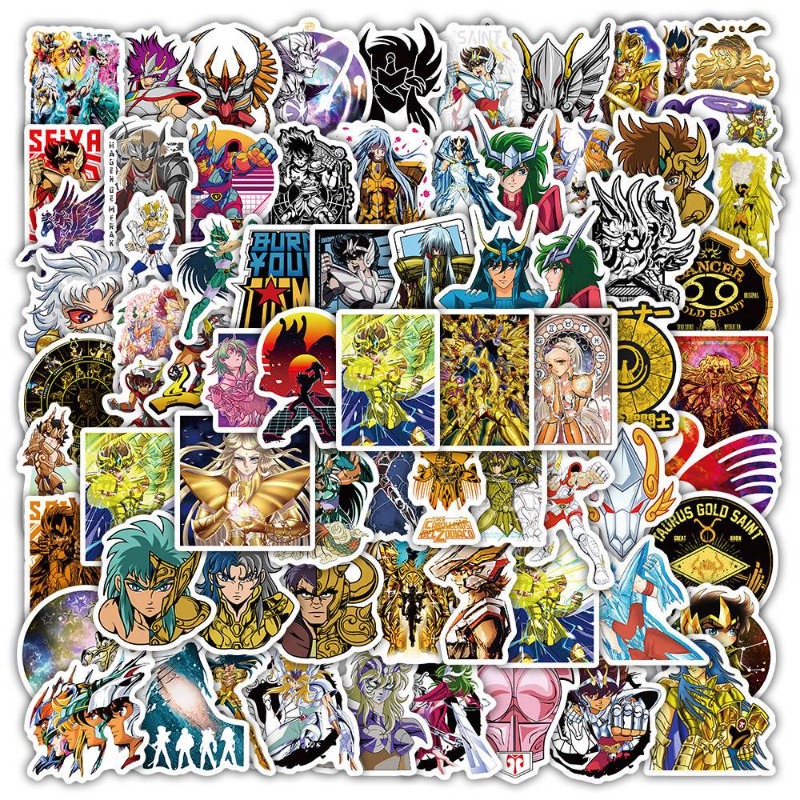 Laptop Accessories & Repair Jagtap Dairy Pimple Nilakh Pimpri Chinchwad Maharashtra - 101 stuks Saint Seiya Anime Stickers
