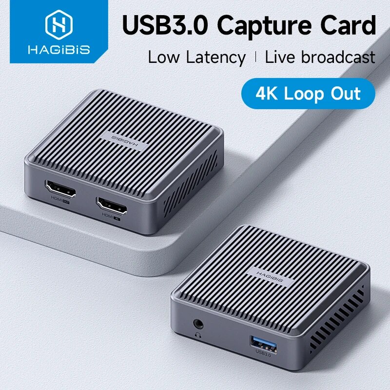 Hdmi Cable - Hagibis 4K Hdmi-Compatibele Video-Opnamekaart Loop Uit