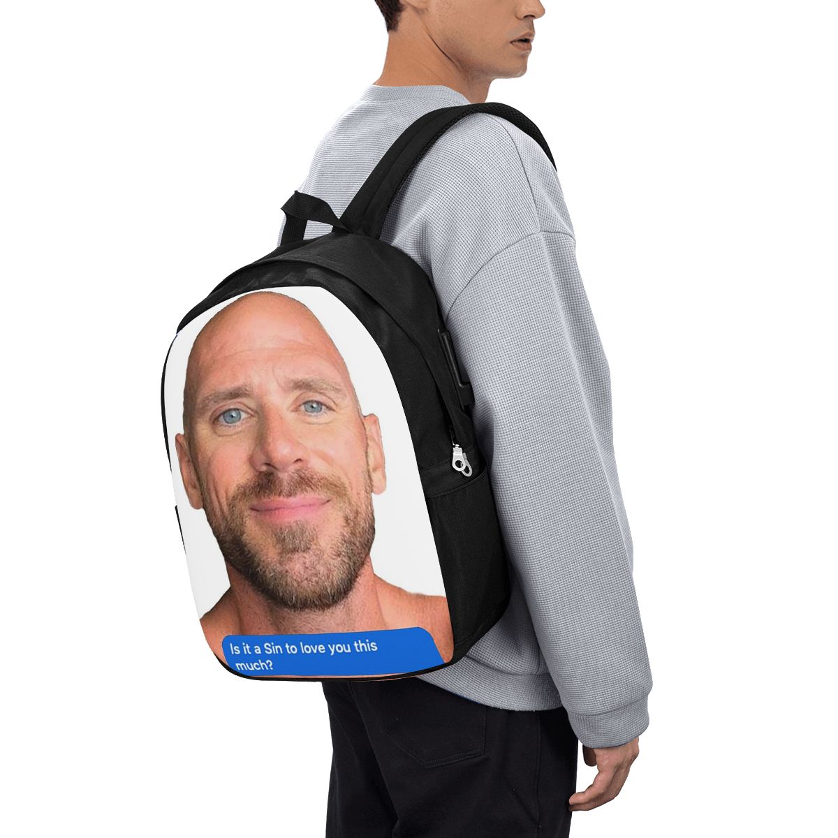 Laptop Bag - Johnny Sins Flirty Text Bubble Rugzak