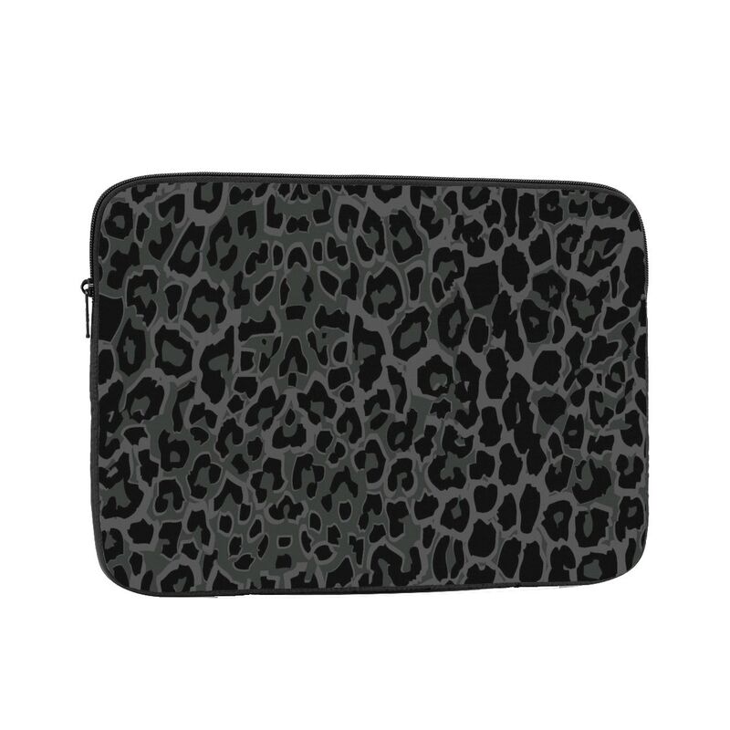 Laptop Sleeve - Zwarte luipaardprint laptophoes, zakelijke aktetas, beschermhoes,