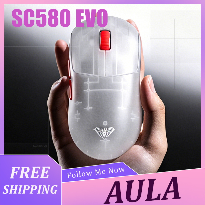 Laptop Mouse - AULA SC580 EVO Muis Lichtgewicht Draadloze