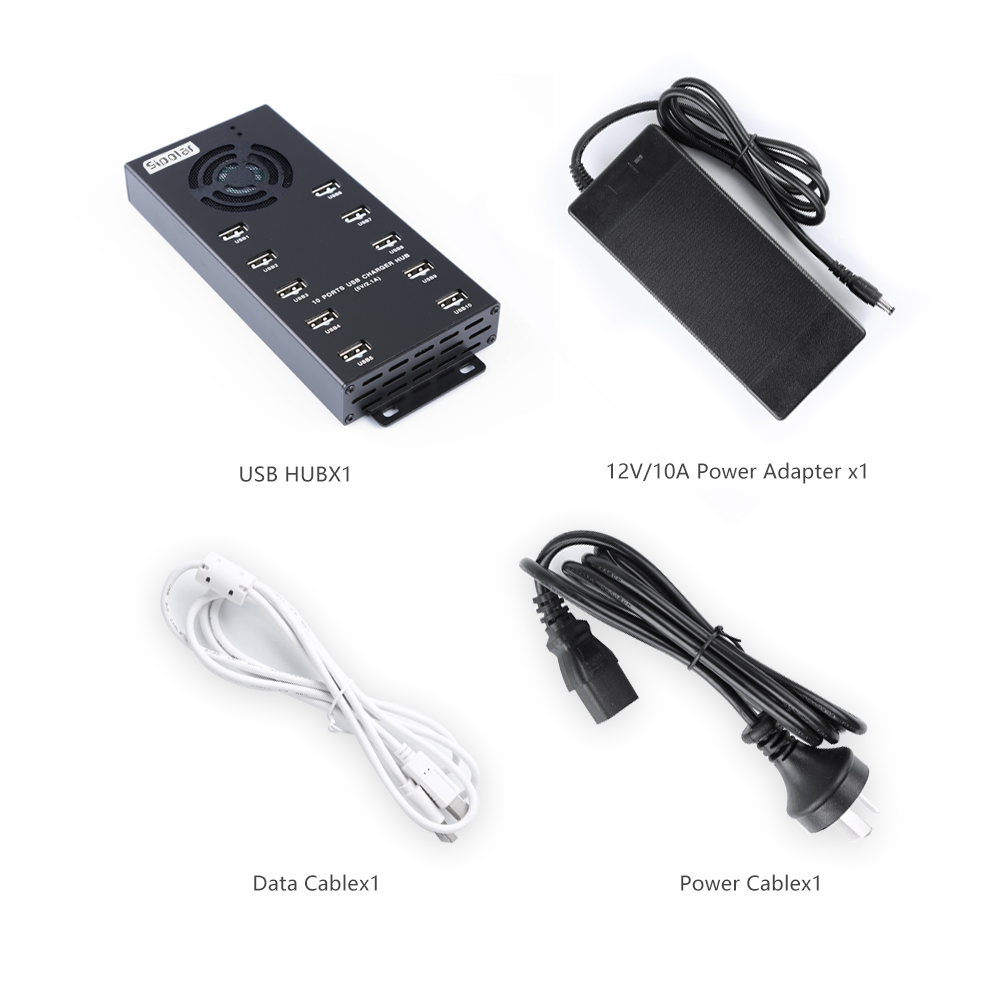 10-poorts USB-hub voor snel op - Usb Hub recensie en prijs