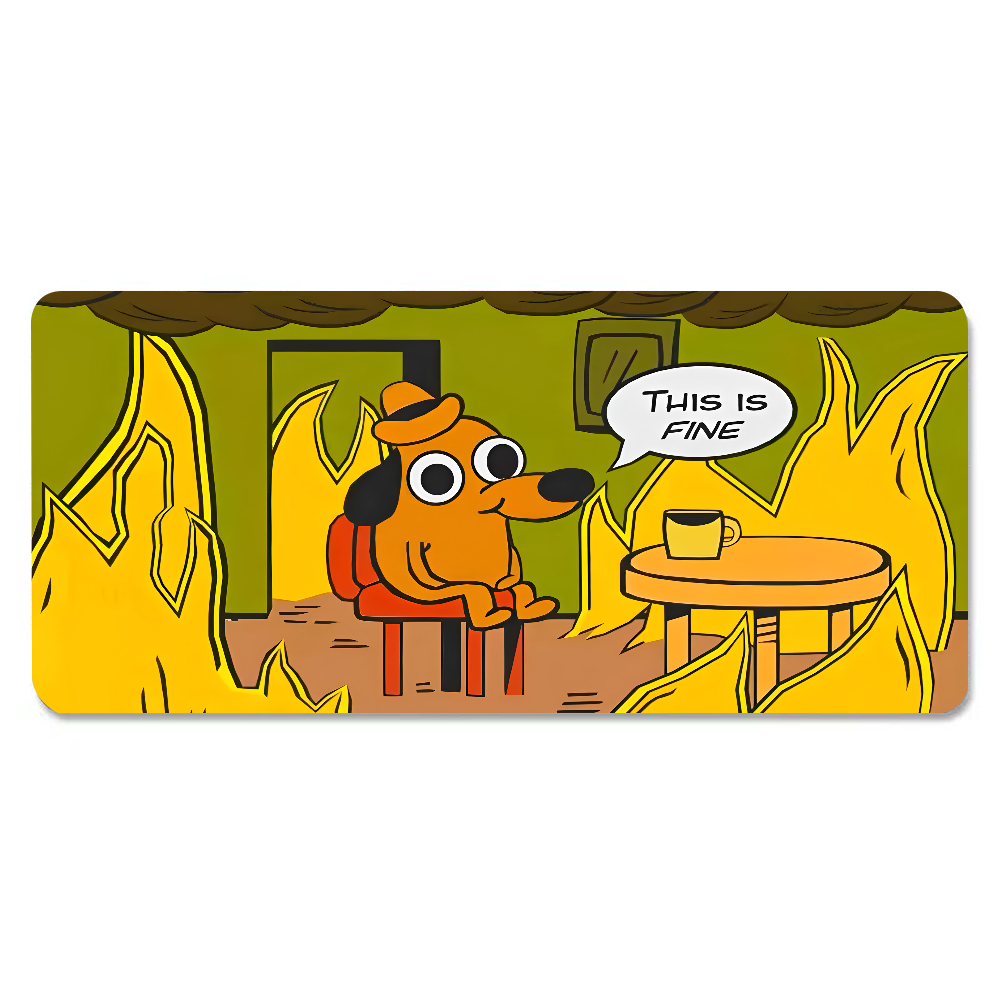 This Is Fine Dog Teckel Muisma - Laptop Mouse recensie en prijs
