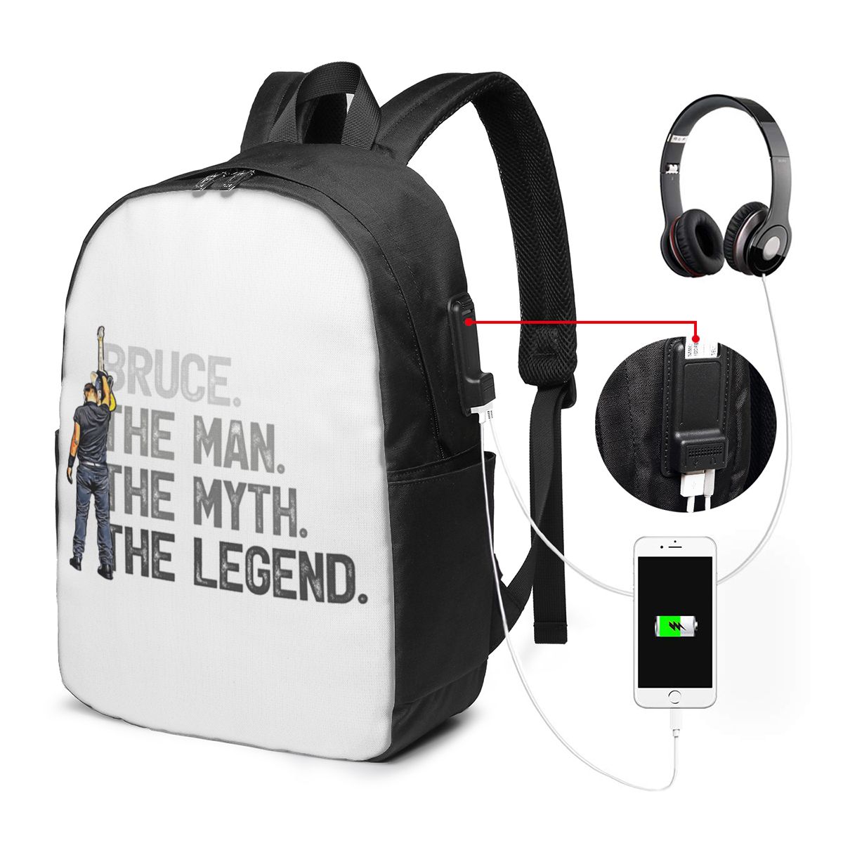 Bruce Springsteen Rugzak Reisn - Laptop Bag recensie en prijs