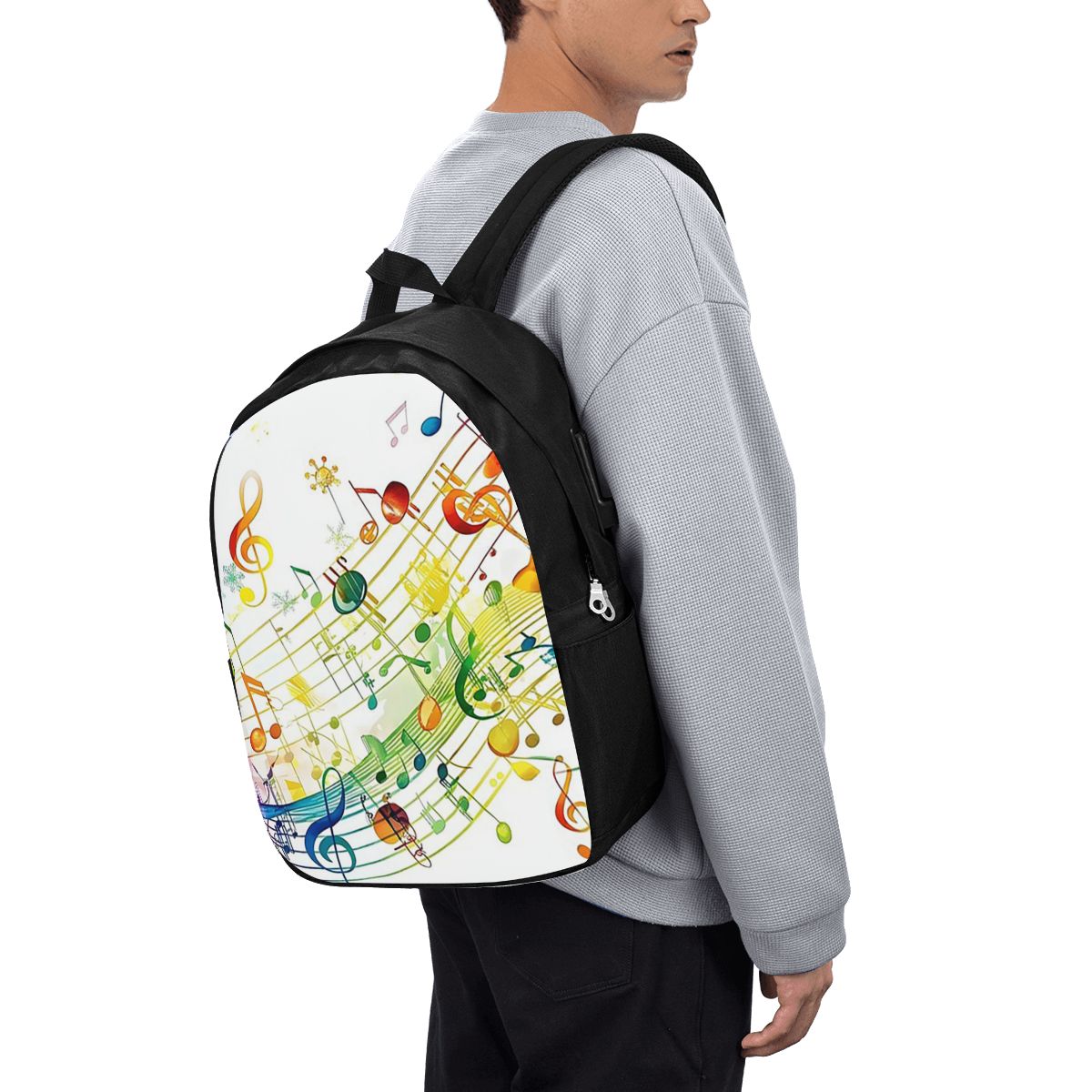 Abstracte pianotoetsen met muz - Laptop Bag recensie en prijs