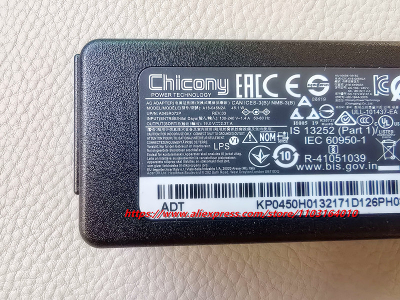 Originele 19 V 2.37A 45 W Lapt - Laptop Charger recensie en prijs